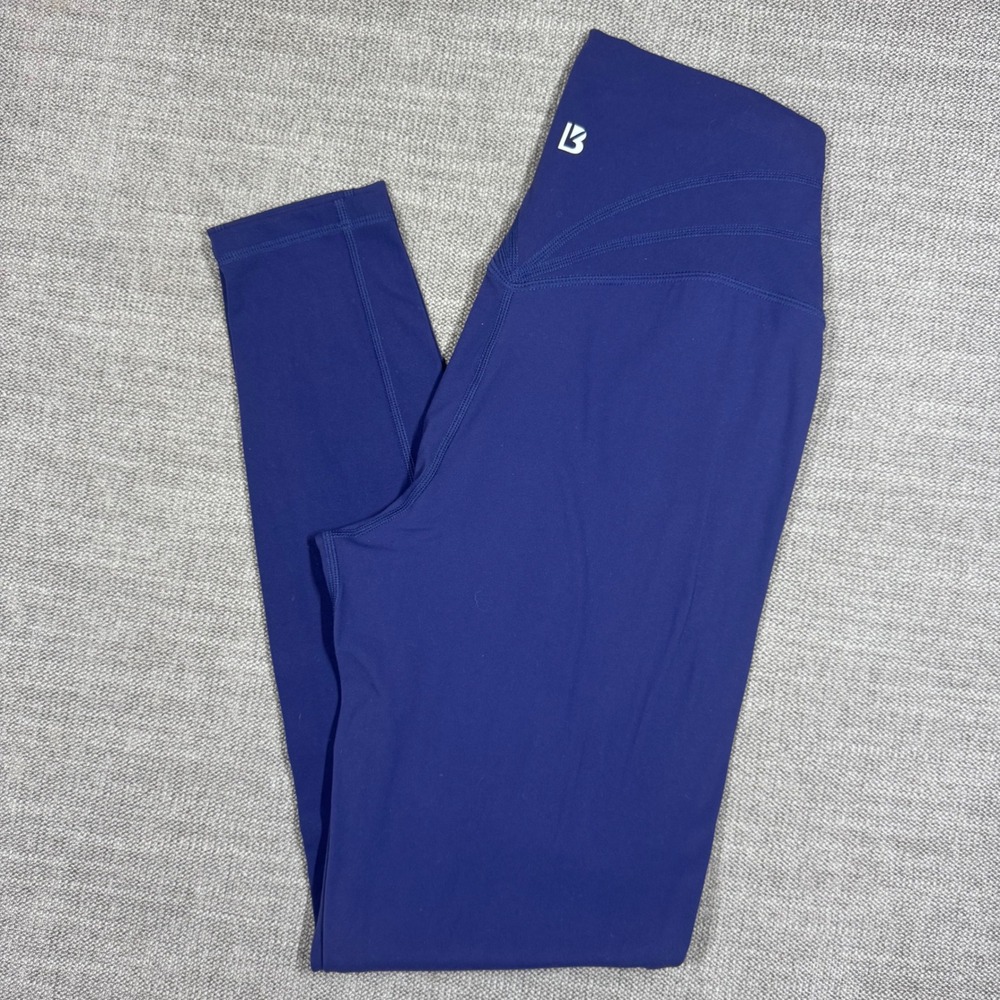 Buffbunny Collection Navy Blue High Waisted V-Contour Leggings Medium Activewear